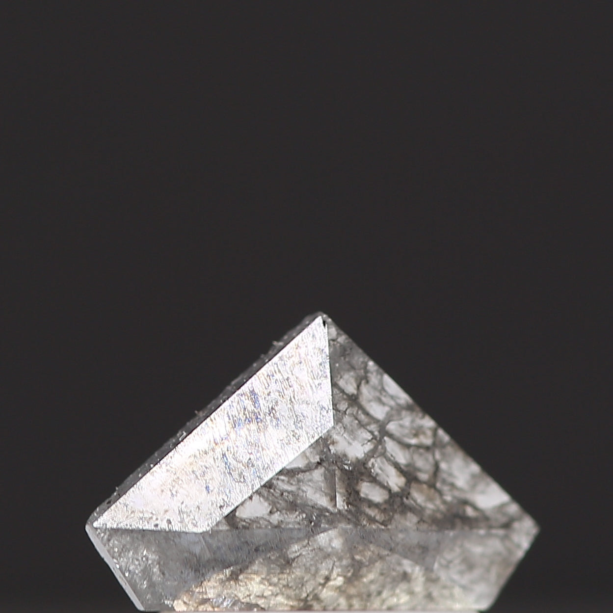 salt and pepper diamond ! 0.49 Ct 7.90 x 5.10 x 1.80 MM natural gray kite loose diamond for engagement ring for her