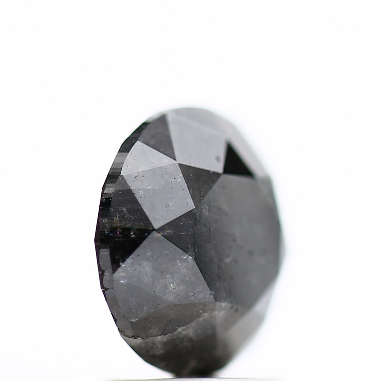 2.91 Carat Fancy Black Round Shape Brilliant Cut Natural Loose Diamond