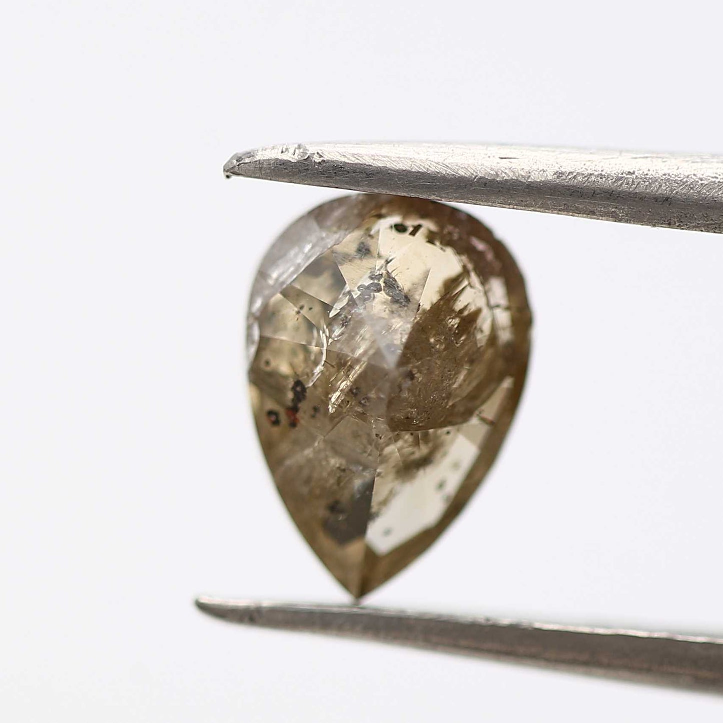 Salt and Pepper Diamond Fancy Brown Color 1.21 CT 8.20 x 5.70 x 3.70 MM Pear Cut Diamond! Natural Loose Diamond ! Christmas Gift for Her