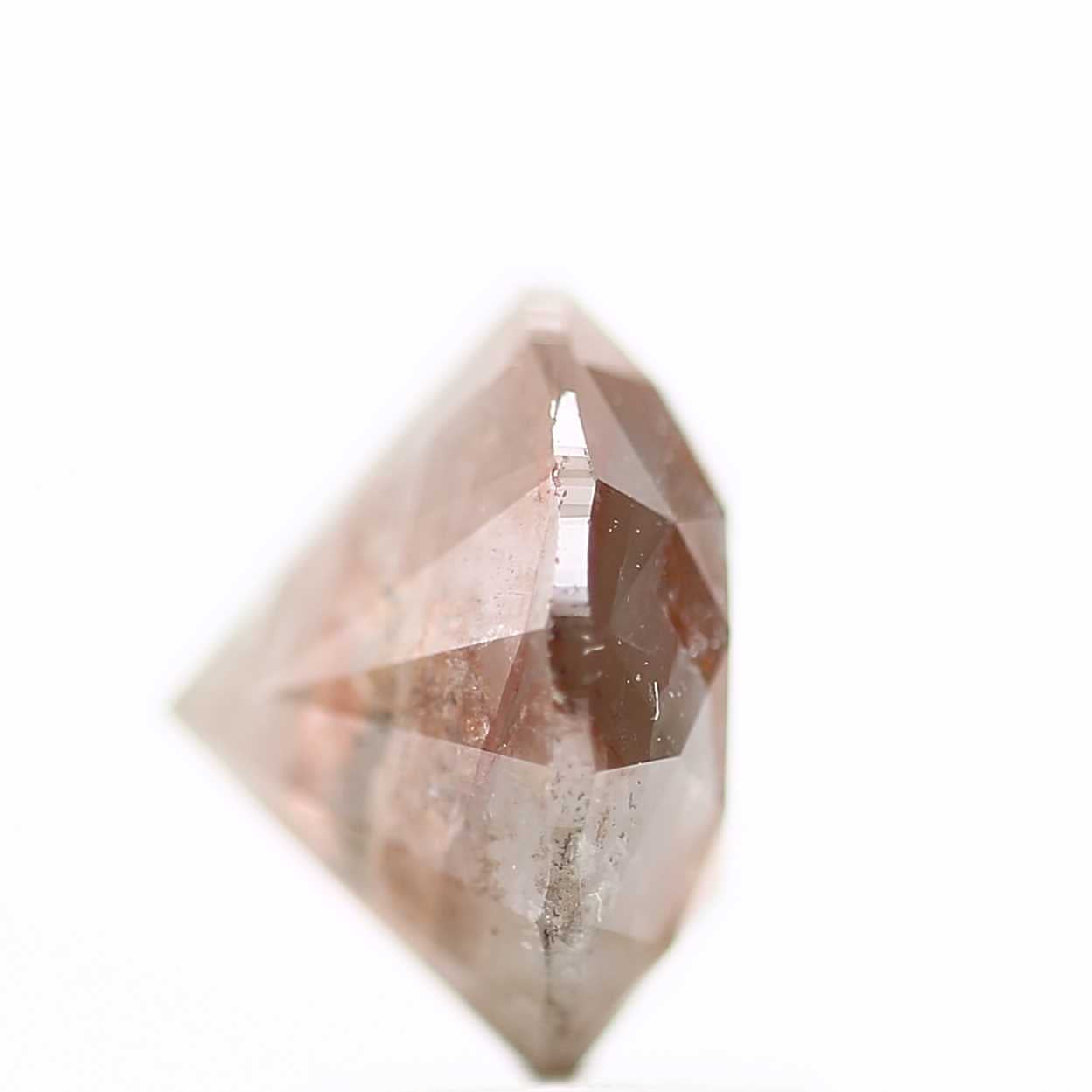 Salt And Pepper Diamond Fancy Brown Color 3.18 CT 8.88 x 6.29 MM Round Brilliant Cut Diamond ! Natural Loose Diamond, Christmas Gift for Her