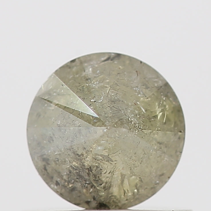 0.56 Carat Fancy Gray Round Shape Diamond Natural Loose Diamond