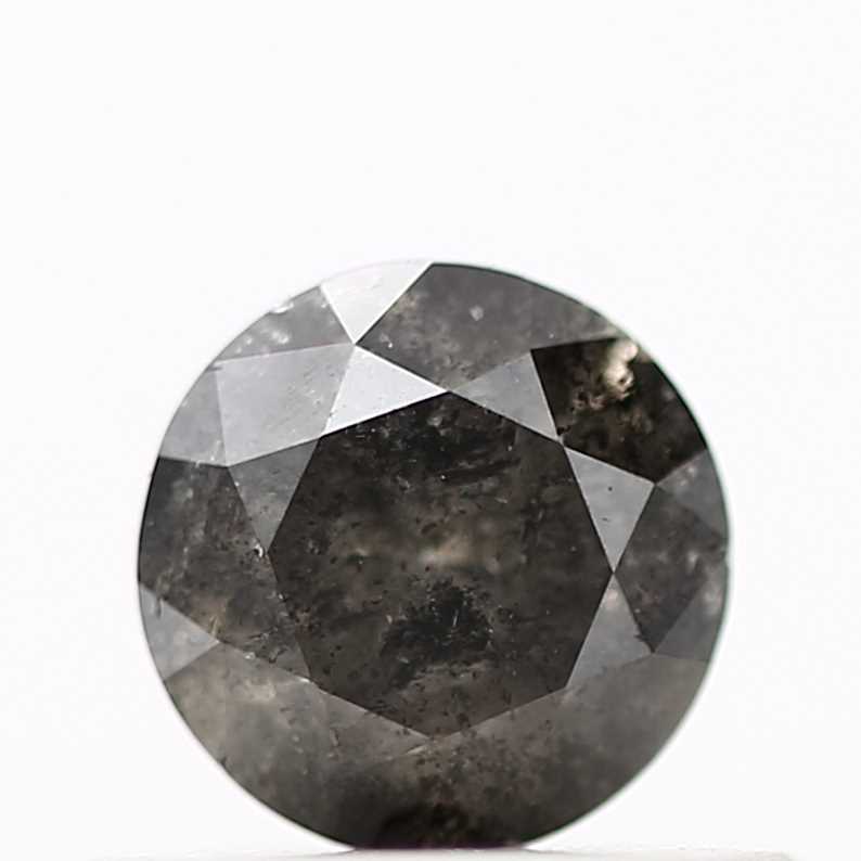 0.46 Carat Gray Round Shape Brilliant Cut Natural Loose Diamond