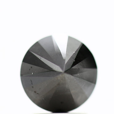 GIA round black certified diamonds