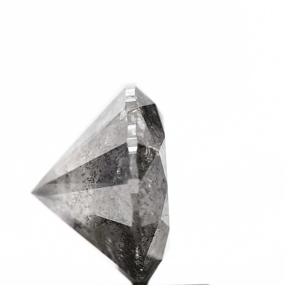 2.18 Carat Fancy Gray Round Brilliant Cut Natural Loose Diamond