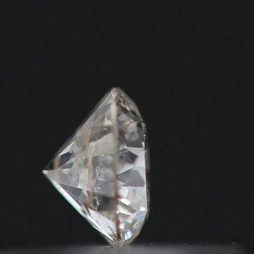0.13 Carat White G/H I1 Round Brilliant Cut Natural Loose Diamond