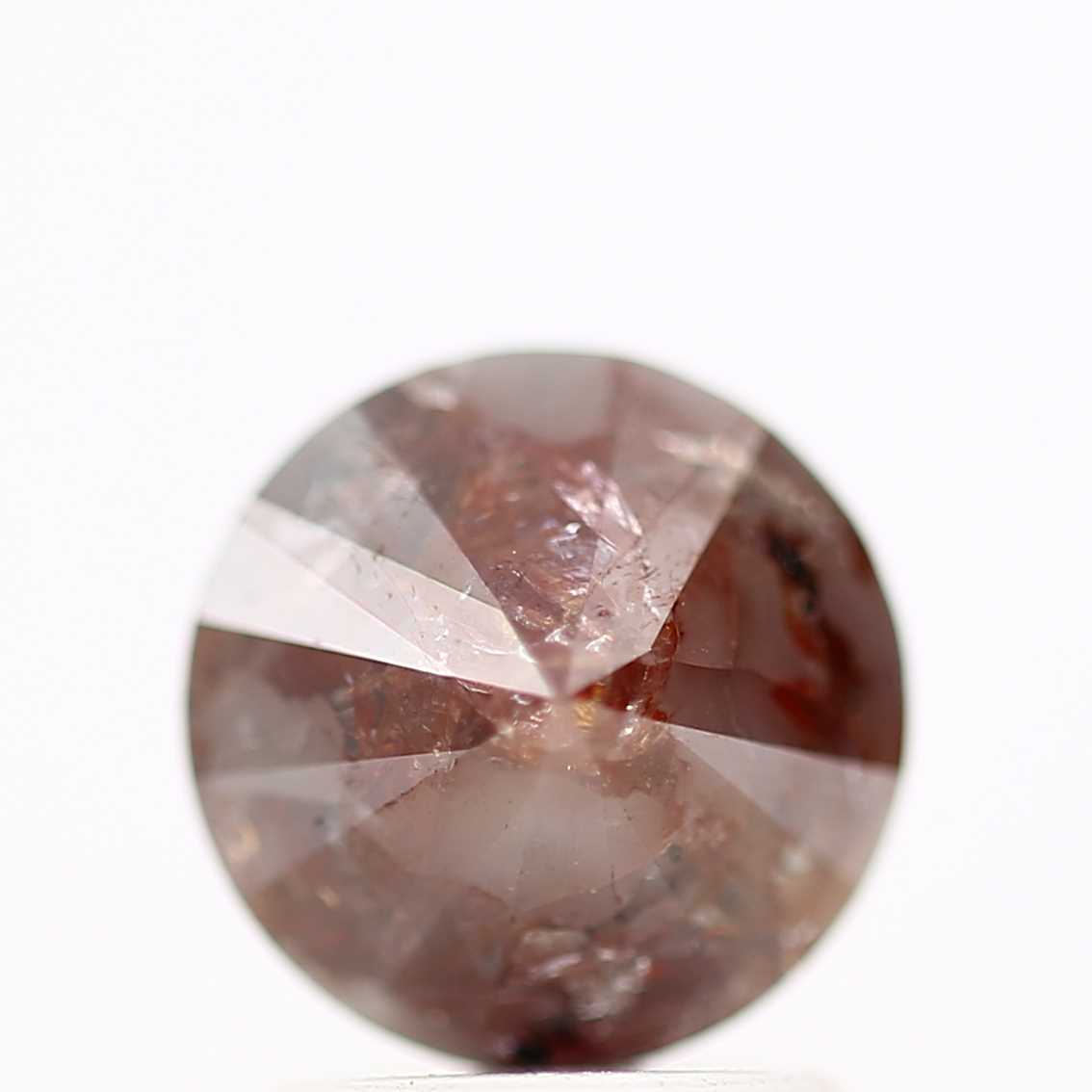 1.51 Carat Red Orange Round Shape Brilliant Cut Natural Loose Diamond