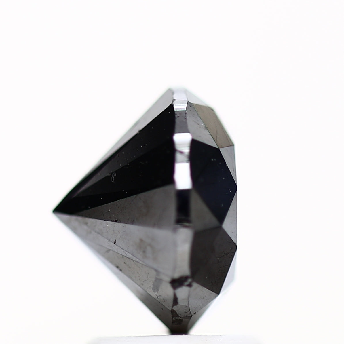 2.80 Carat Fancy Black Round Shape Brilliant Cut Natural Loose Diamond