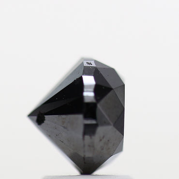 2.53 Carat Fancy Black Round Shape Brilliant Cut Natural Loose Diamond