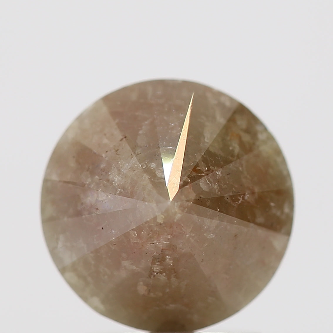 2.00 Carat Fancy Brown Gray Round Shape Brilliant Cut Natural Loose Diamond