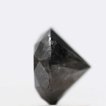 1.13 Carat Salt and Pepper Diamond Fancy Black Round Brilliant Cut Natural Loose Diamond