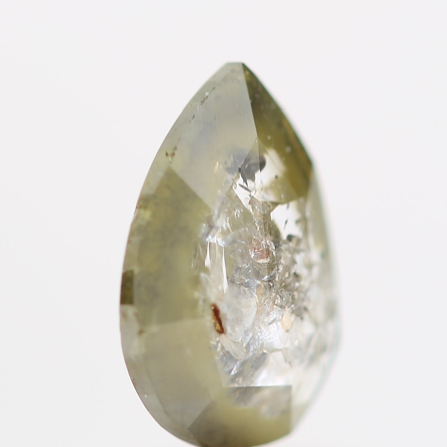 Salt and Pepper Diamond Fancy Gray Color 0.58 CT 7.20 x 5.12 x 1.80 MM Pear Cut Diamond! Natural Loose Diamond ! Christmas Gift for Her