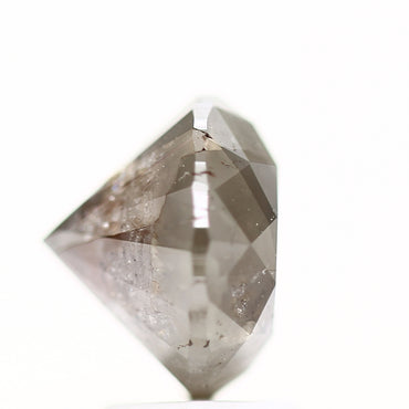 3.54 Carat Gray Rustic Round Shape Brilliant Cut Natural Loose Diamond