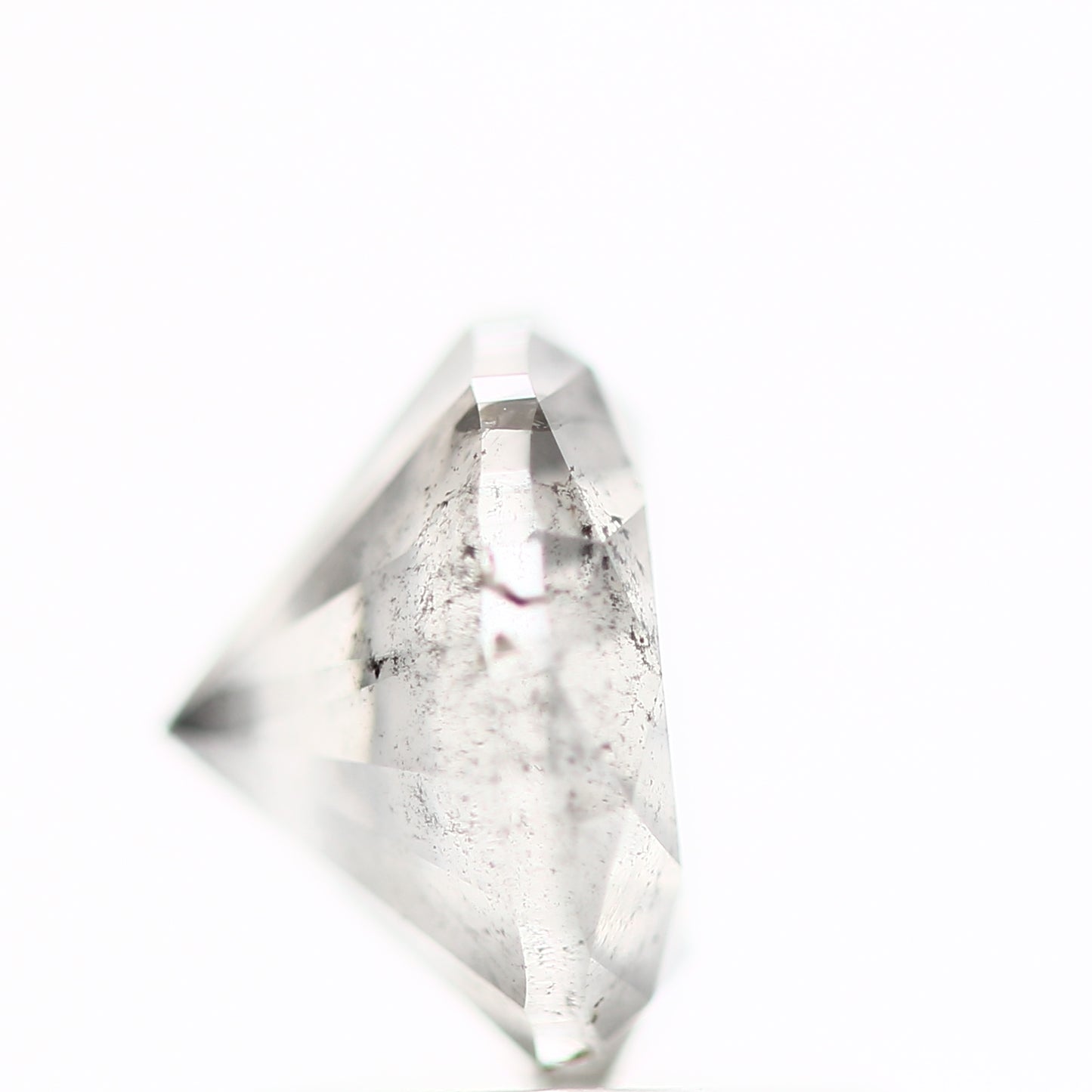 1.39 Carat Salt and Pepper Diamond Round Shape Gray Natural Loose Diamond