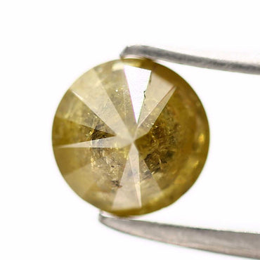1.13 Carat Fancy Yellow Round Shape Brilliant Cut Natural Loose Diamond