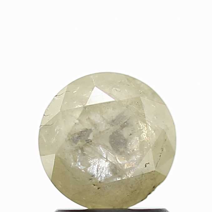 1.44 Carat Fancy Gray Rustic Round Brilliant Cut Natural Loose Diamond