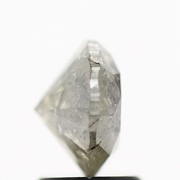 1.81 Carat Salt and Pepper Diamond Gray Fancy Round Brilliant Cut Natural Loose Diamond