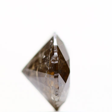 1.67 Carat Rustic Brown Round Brilliant Cut Natural Loose Diamond