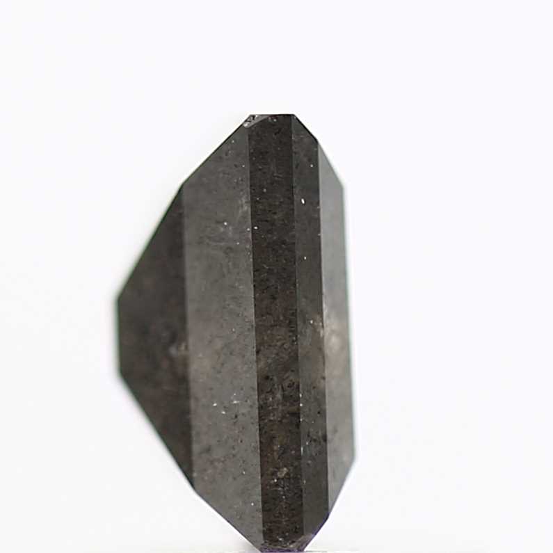 salt and pepper diamond ! 0.95 Ct 5.95 x 4.78 x 3.19 mm natural gray baguette loose diamond for engagement ring for her