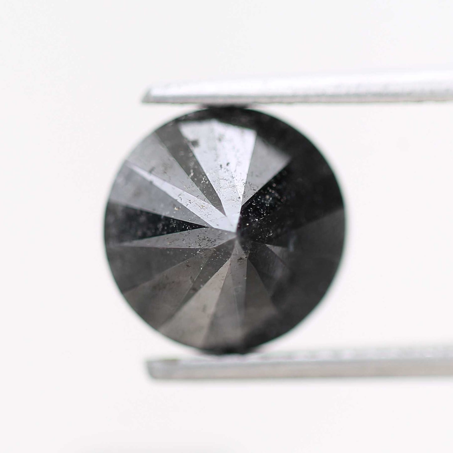 2.60 Carat Fancy Black Round Shape Brilliant Cut Natural Loose Diamond