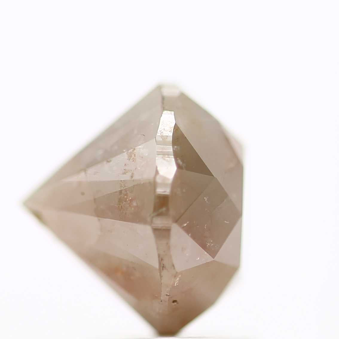 3.25 Carat Brown Rustic Round Shape Brilliant Cut Natural Loose Diamond