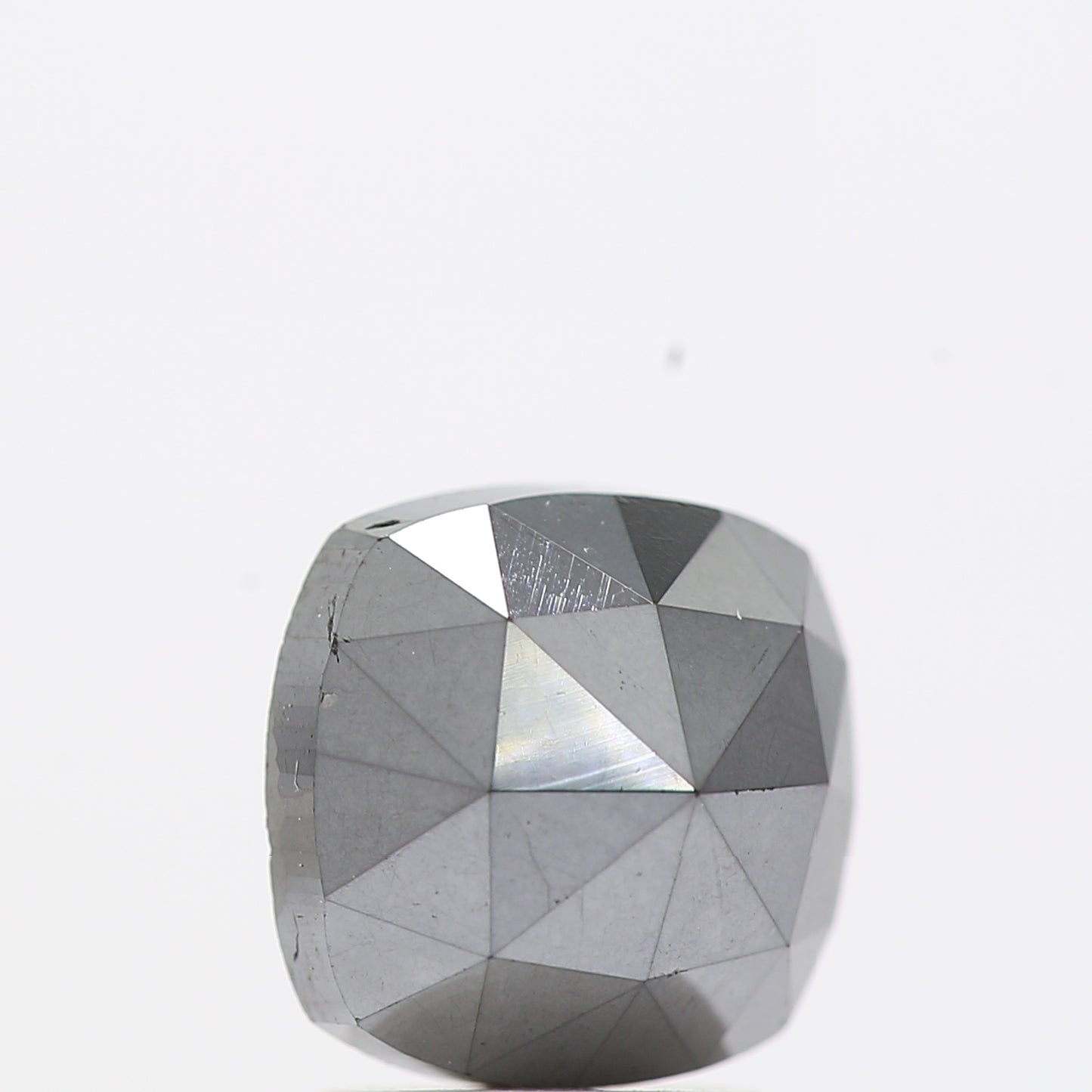 2.29 Ct Natural Black Cushion Single Cut Loose Diamond for Jewelery