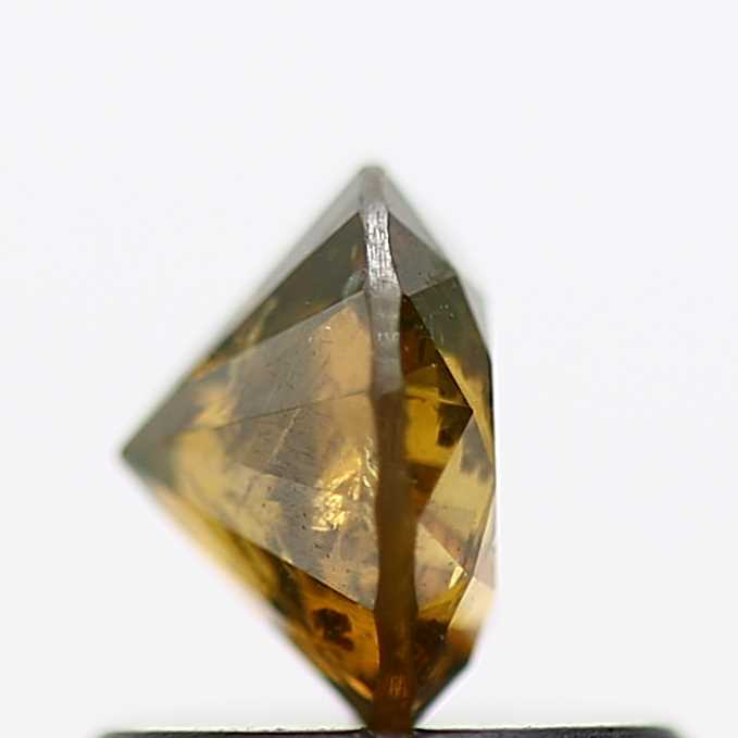 Salt And Pepper Diamond Fancy Brown Color 0.69 CT 5.45 x 3.55 MM Round Brilliant Cut Diamond ! Natural Loose Diamond, Christmas Gift for Her