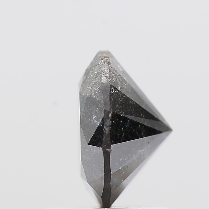1.24 Carat Gray Salt and Pepper Diamond Round Brilliant Cut Natural Loose Diamond