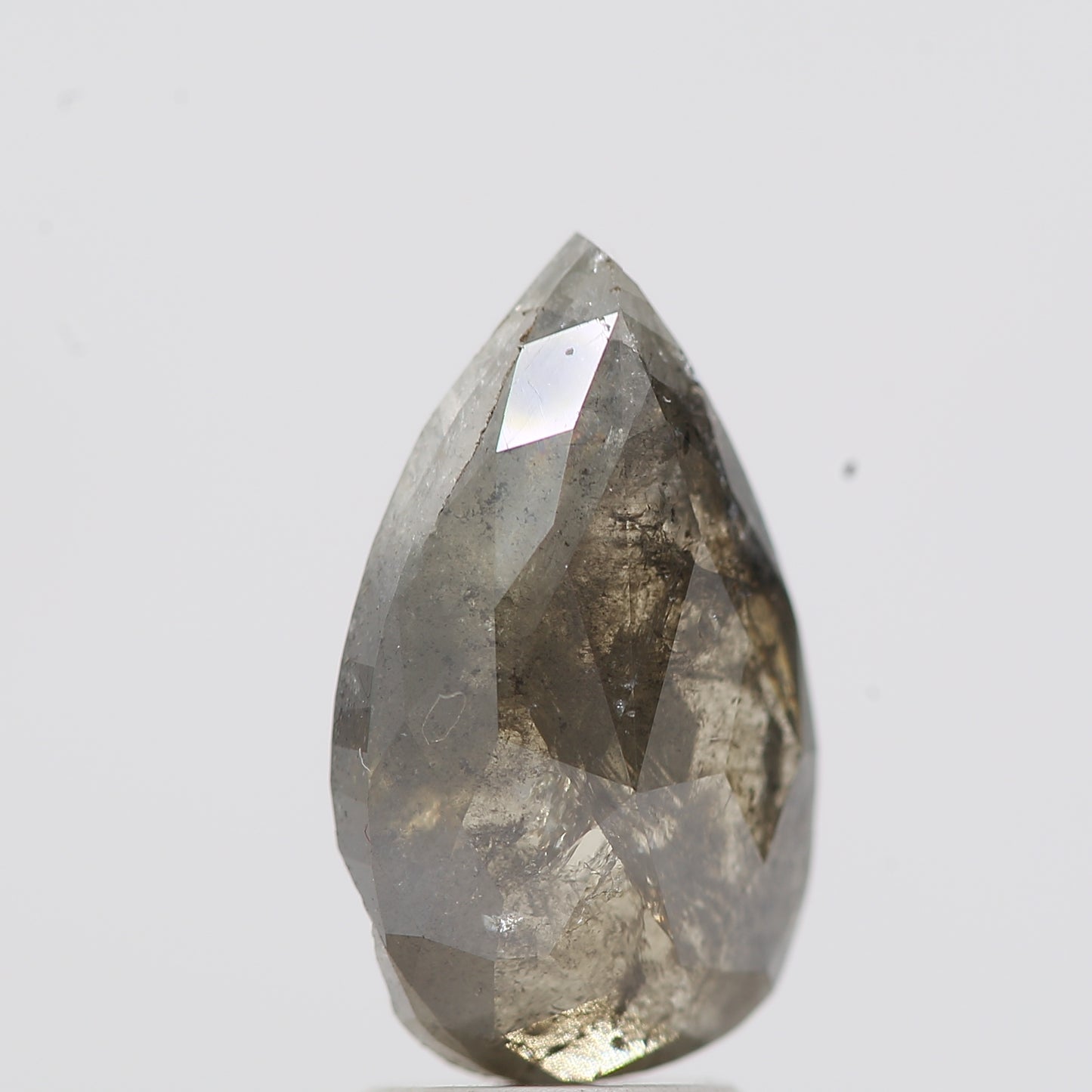 Salt and Pepper Diamond Fancy Gray Color 3.25 CT 12.60 x 7.50 x 3.80 MM Pear Cut Diamond! Natural Loose Diamond ! Christmas Gift for Her