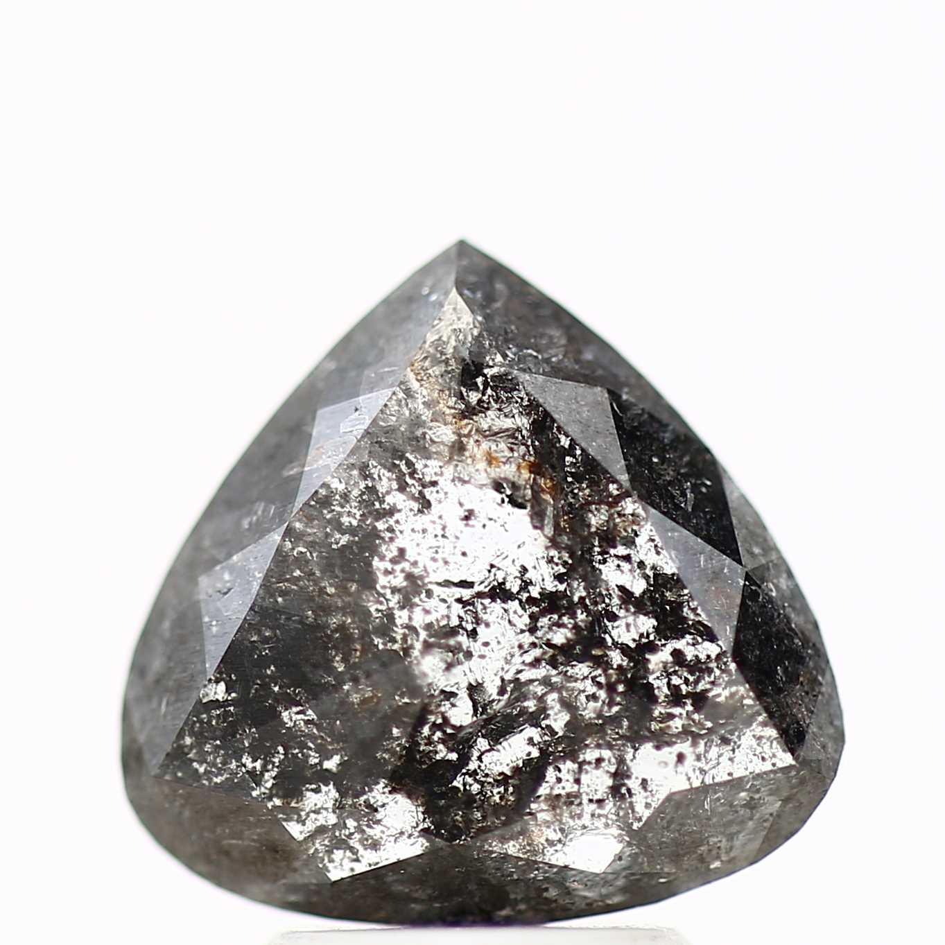 Salt and Pepper Diamond Fancy Gray Color 1.83 CT 9.99 x 9.48 x 2.35 MM Pear Cut Diamond! Natural Loose Diamond ! Christmas Gift for Her