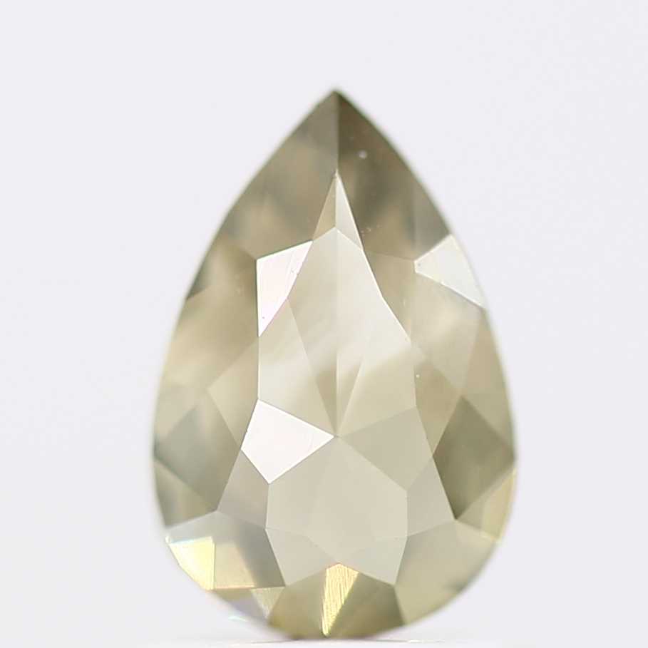 Salt and Pepper Diamond Fancy Grennish Color 0.96 CT 7.30 x 4.90 x 3.25 MM Pear Cut Diamond! Natural Loose Diamond ! Christmas Gift for Her