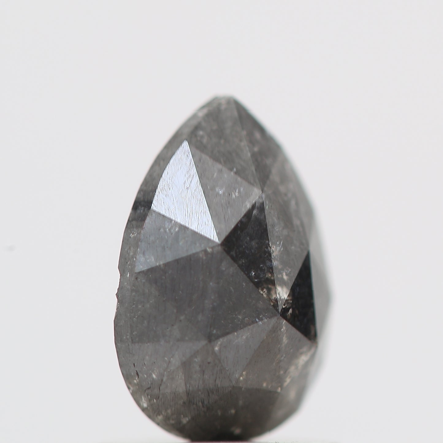 Salt and Pepper Diamond Fancy Gray Color 1.20 CT 8.00 x 5.50 x 3.25 MM Pear Cut Diamond! Natural Loose Diamond ! Christmas Gift for Her