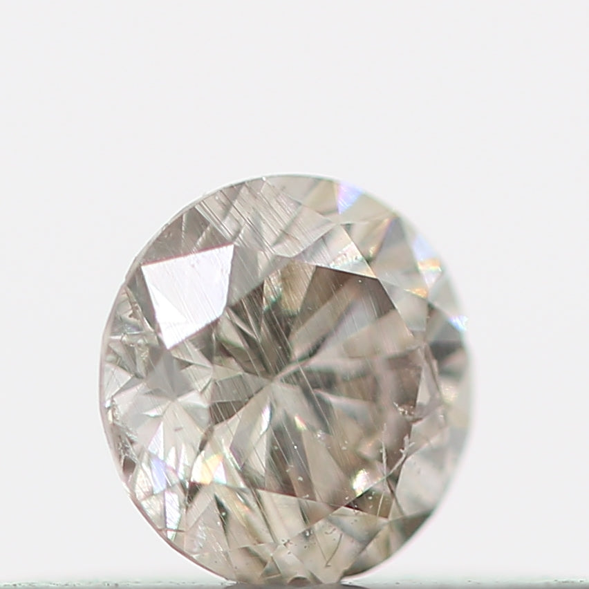 Natural Loose Round Salt And Pepper Diamond Fancy Brown Color 0.15 CT 3.30 x 2.10 MM Round Brilliant Cut Diamond ! Christmas Gift for Her