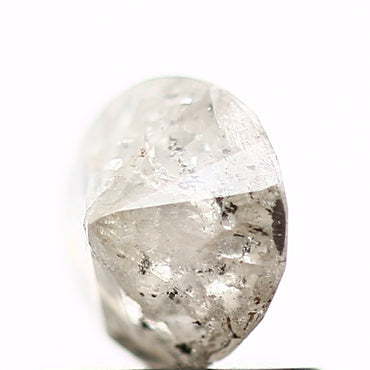 0.69 Carat Fancy Gray Salt and Pepper Round Brilliant Cut Natural Loose Diamond