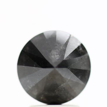 GIA round black certified diamonds