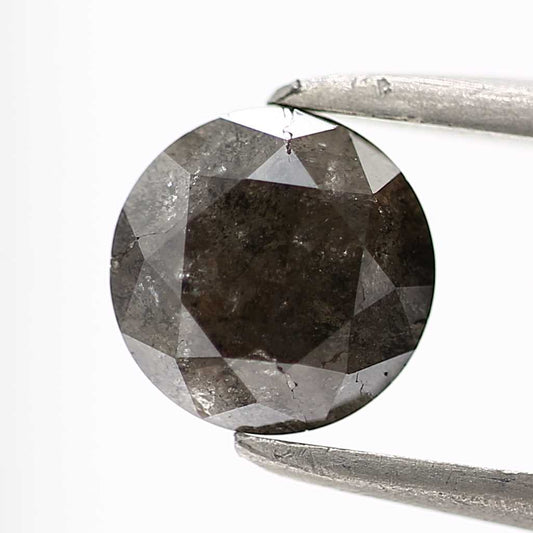 0.72 Carat Fancy Gray Round Shape Brilliant Cut Natural Loose Diamond