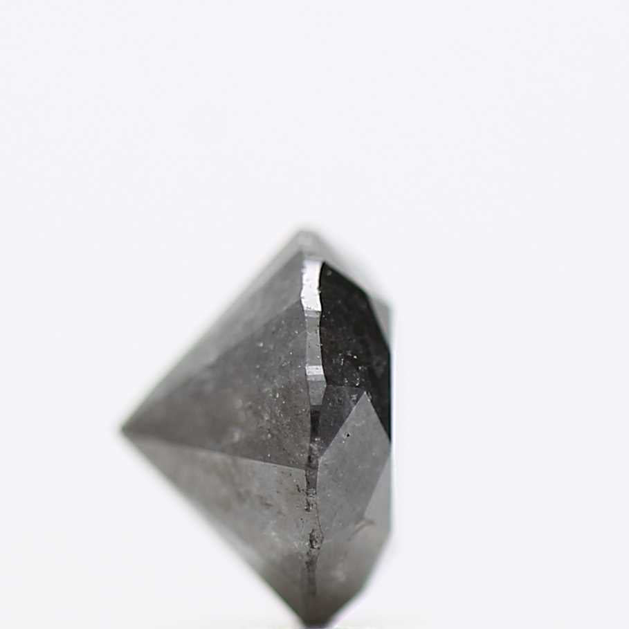 1.32 Carat Fancy Black Round Shape Brilliant Cut Natural Loose Diamond