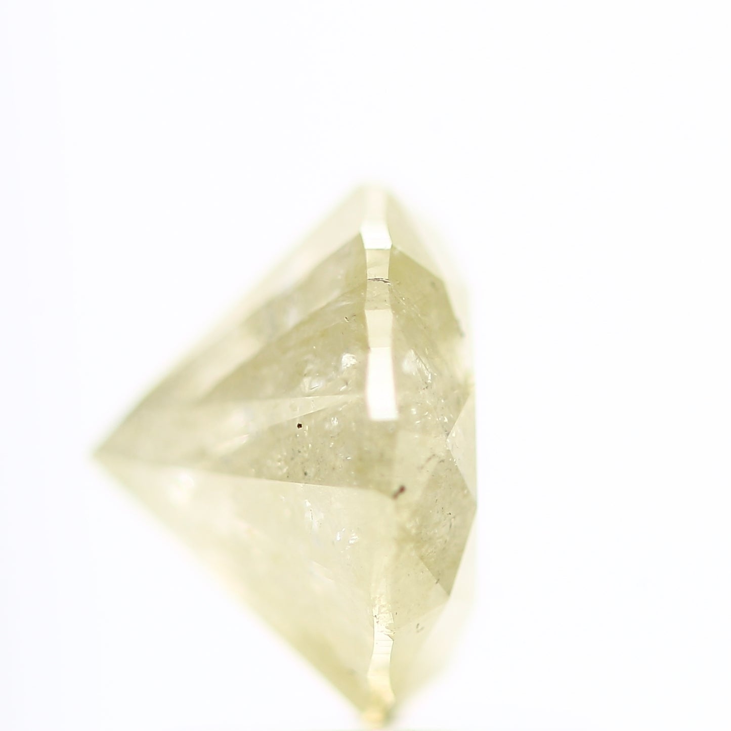 1.62 Carat Salt and Pepper Yellow Round Brilliant Cut Natural Loose Diamond