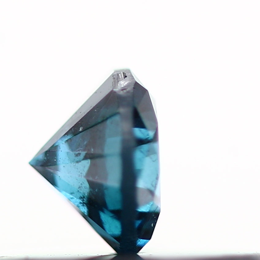0.22 Carat Fancy Blue Round Brilliant Cut Natural Loose Diamond