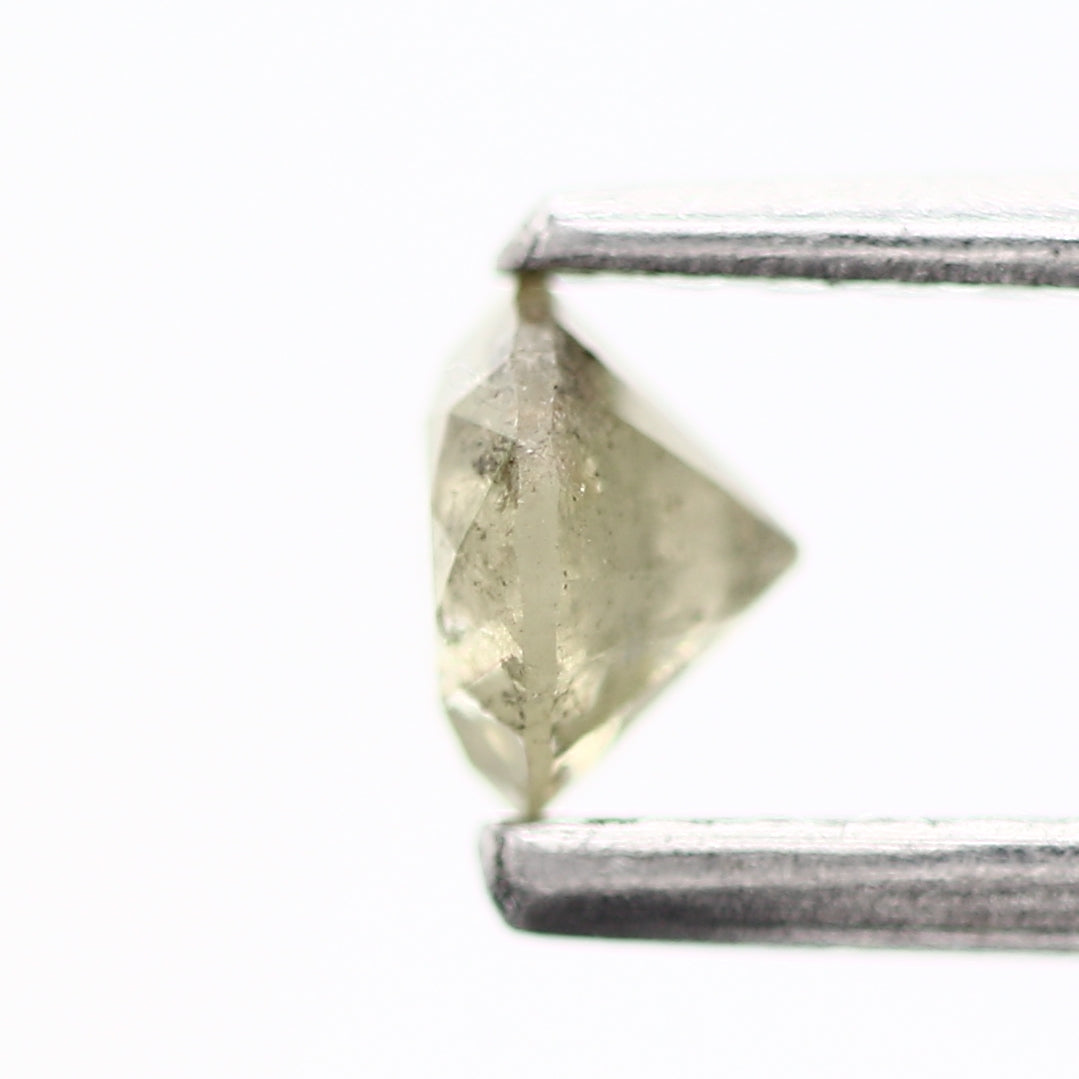 Round Cut Gray Natural Diamond For Engagement Ring Design 0.29 Carat