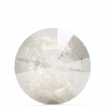 0.91 Carat Salt and Pepper Diamond Gray Fancy Round Brilliant Cut Natural Loose Diamond