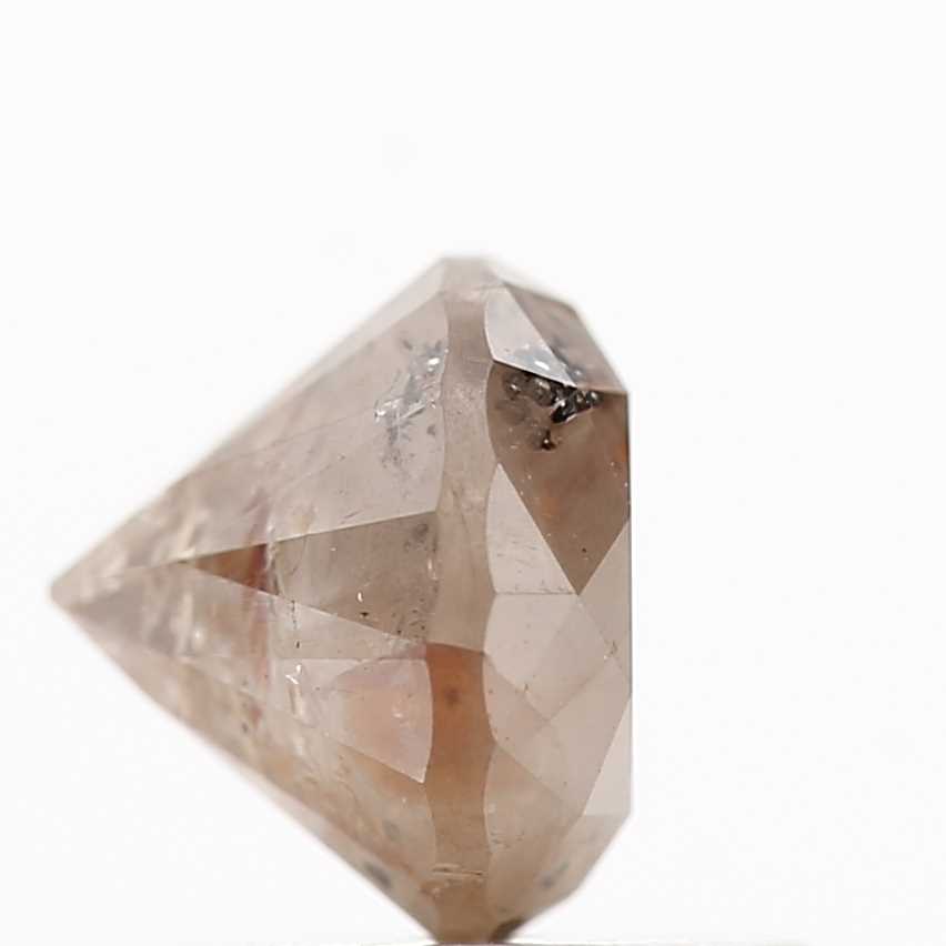1.13 Carat Round Shape Diamond Peach Gray Natural Loose Diamond For Engagement Ring
