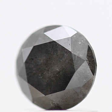 0.97 Carat Fancy Gray Round Brilliant Cut Natural Loose Diamond