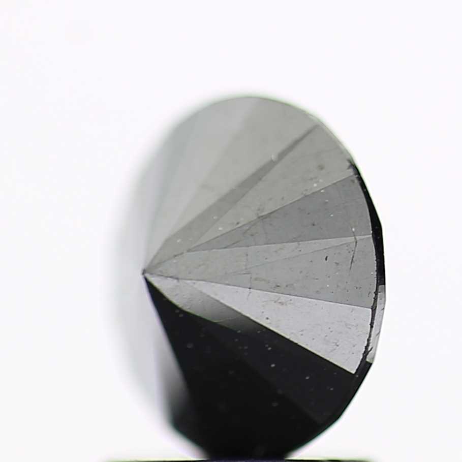 1.33 Carat Salt and Pepper Black Fancy Round Brilliant Cut Natural Loose Diamond