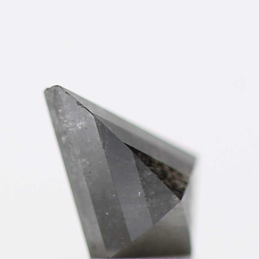 salt and pepper diamond ! 0.62 Ct 7.40 X 5.10 X 2.88 MM natural gray shield loose diamond for engagement ring for her