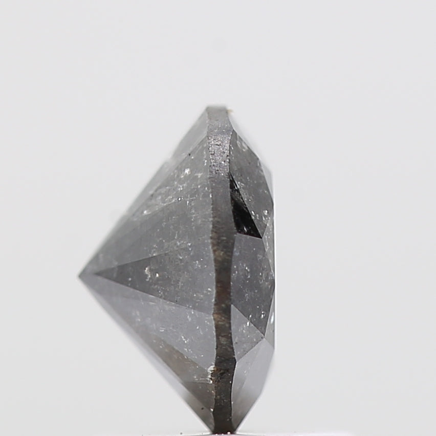 1.24 Carat Gray Salt and Pepper Diamond Round Brilliant Cut Natural Loose Diamond