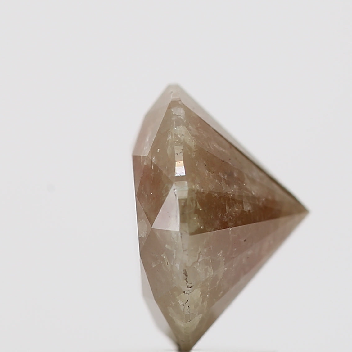 2.00 Carat Fancy Brown Gray Round Shape Brilliant Cut Natural Loose Diamond