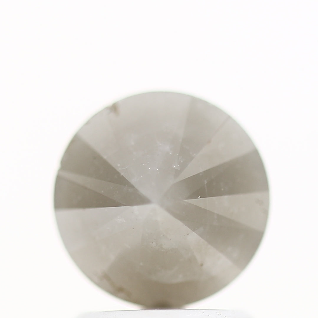 1.56 Carat Fancy Gray Rustic Round Shape Brilliant Cut Natural Loose Diamond