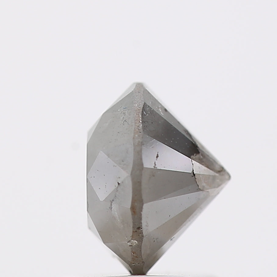 1.50 Carat Gray Rustic Round Shape Brilliant Cut Natural Loose Diamond