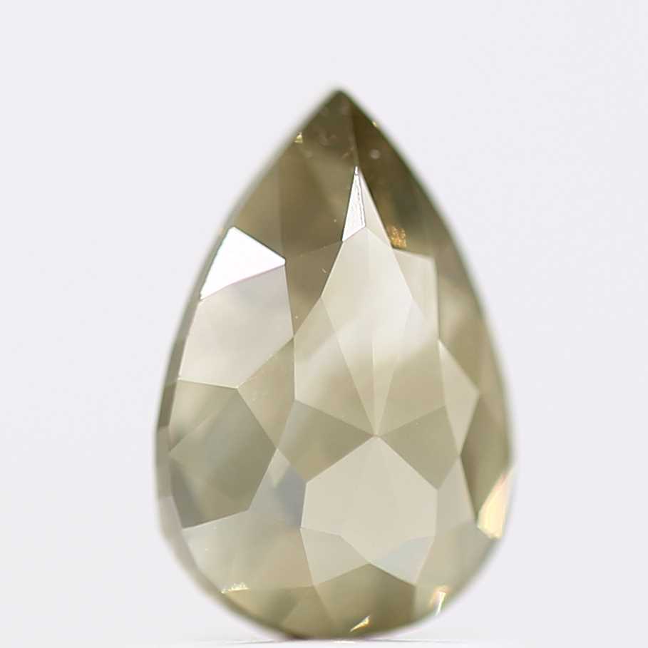Salt and Pepper Diamond Fancy Grennish Color 0.96 CT 7.30 x 4.90 x 3.25 MM Pear Cut Diamond! Natural Loose Diamond ! Christmas Gift for Her