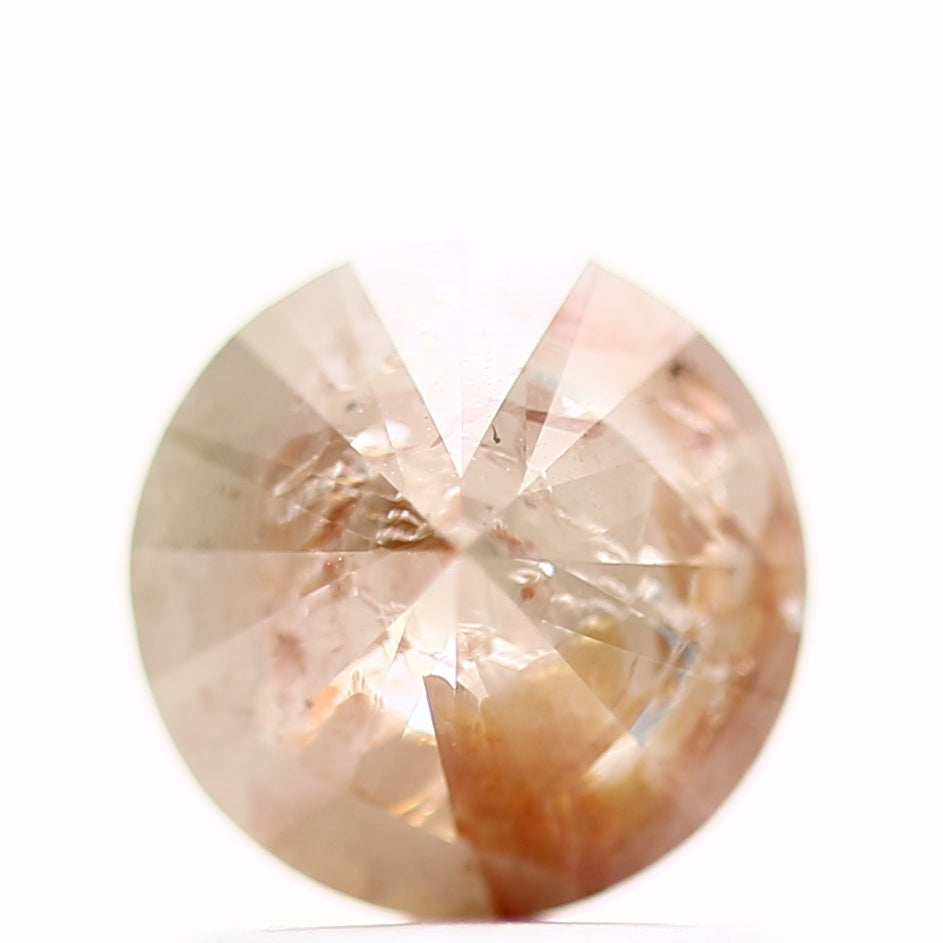 1.16 Carat Fancy Peach Gray Round Shape Diamond Natural Loose Diamond